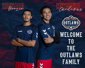 Mesquite Outlaws add midfielder, defender to inaugural season team